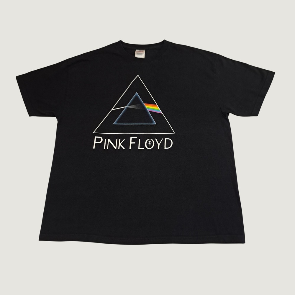 Vintage 2004 Pink Floyd Dark Side of the Moon T-Shirt 2XL Alstyle Tag Blank Back